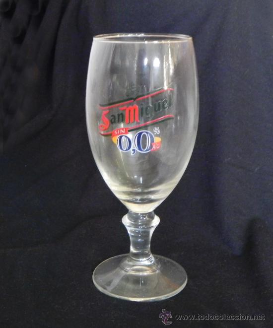 Coleccionismo de cervezas: COPA DE CRISTAL CERVEZA SAN MIGUEL 0,0 % -- OTROS VASOS EN VENTA