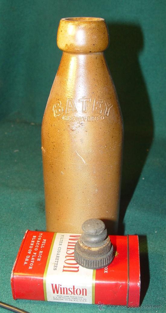 Coleccionismo de cervezas: BATEY - GINGER BEER - CANECO GRES - BOURNE DENBY - C. 1900 -1920 - - Foto 3