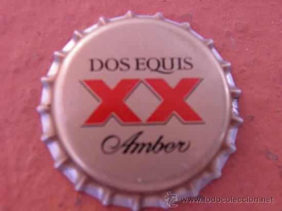 Coleccionismo de cervezas: BOTTLE CAP TAP&Oacute;N CORONA BEER BIRRA CHAPA CERVEZA DOS EQUIS.M&Eacute;XICO/M&Eacute;JICO---LOTE N. 816--CARMANJO
