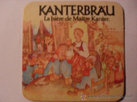 Coleccionismo de cervezas: posavasos cerveza kanterbr&auml;u