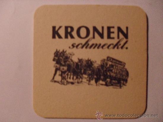 Coleccionismo de cervezas: Posavasos cerveza Alemana Kronen