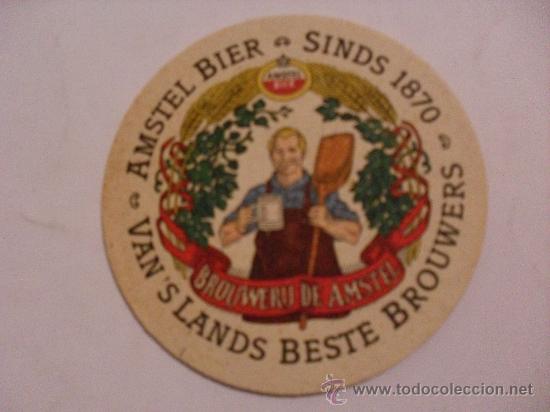 Coleccionismo de cervezas: Posavasos cerveza Holandesa Amstel