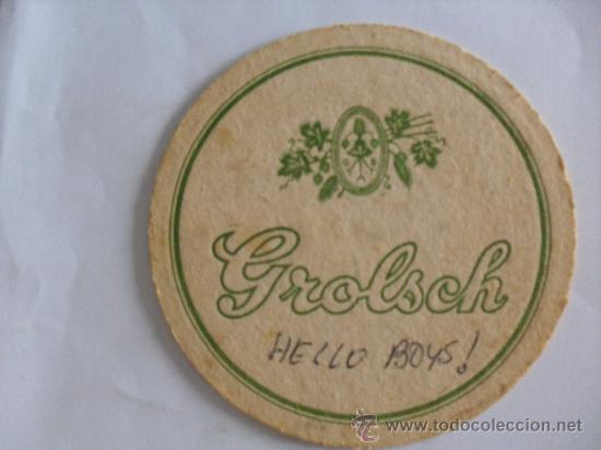 Colecionismo de cervejas: Posavasos cerveza Holandesa Grolsch