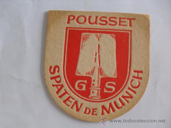 Coleccionismo de cervezas: Posavasos cerveza Pousset