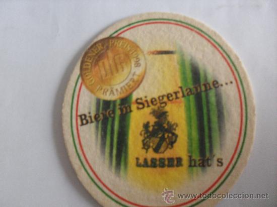 Coleccionismo de cervezas: Posavasos cerveza Alemana Lasser