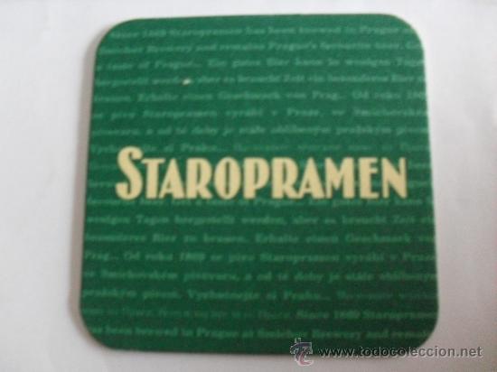 Collectionnisme de bi&egrave;res: Posavasos cerveza Republica Checa Staropramen