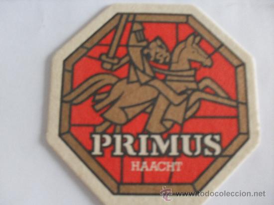 Coleccionismo de cervezas: posavasos cerveza Belga Primus