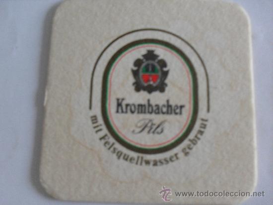 Coleccionismo de cervezas: posavasos cerveza Alemana Krombacher