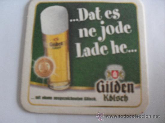Coleccionismo de cervezas: posavasos cerveza Alemana Gilden