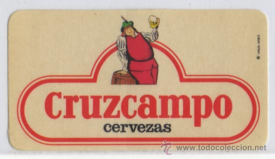 Coleccionismo de cervezas: PEGATINA DE CERVEZA CRUZCAMPO PEQUE&Ntilde;A 80&acute;S BEBIDA