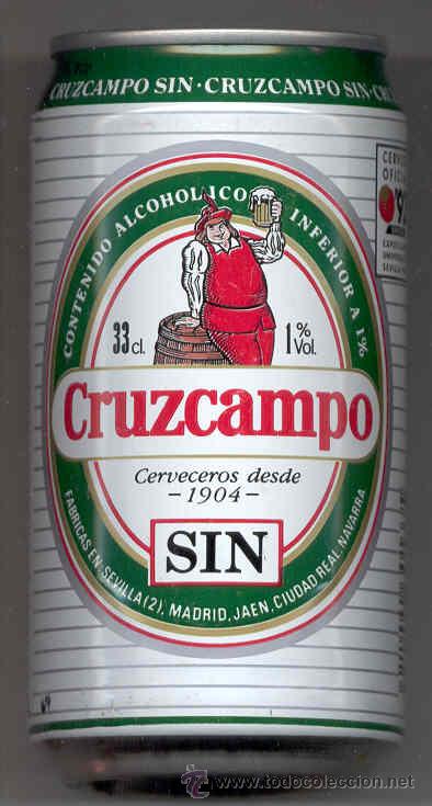 Coleccionismo de cervezas: Lata Bote Cerveza Beer Can Cruzcampo Sin Expo &acute;92. Espa&ntilde;a.