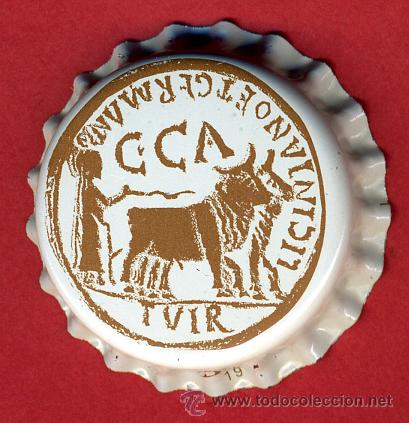 Coleccionismo de cervezas: CHAPA CERVEZA , AMBAR  TUIR CCA , ORIGINAL , A63