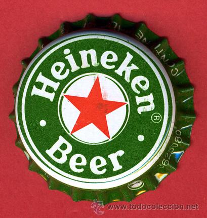 Coleccionismo de cervezas: CHAPA CERVEZA , HEINEKEN BEER  , ORIGINAL , A113
