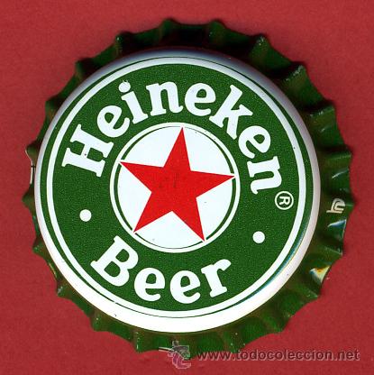 Coleccionismo de cervezas: CHAPA CERVEZA , HEINEKEN BEER  , ORIGINAL , A115