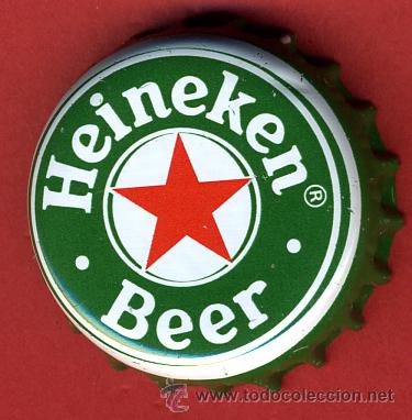 Coleccionismo de cervezas: CHAPA CERVEZA ,  HEINEKEN BEER , ORIGINAL , A125