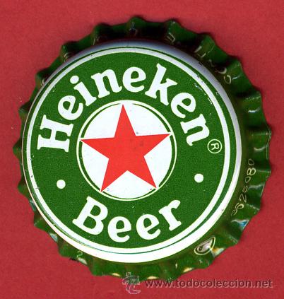 Coleccionismo de cervezas: CHAPA CERVEZA , HEINEKEN BEER   , ORIGINAL , A130