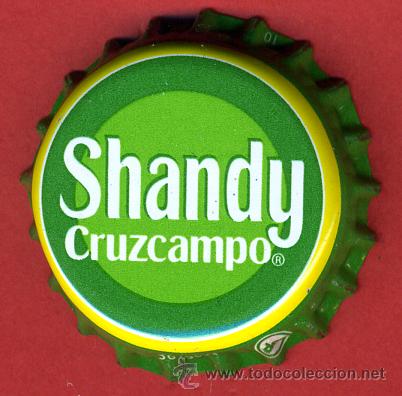 Coleccionismo de cervezas: CHAPA CERVEZA , CRUZCAMPO SHANDY , ORIGINAL , A185