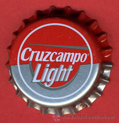 Coleccionismo de cervezas: CHAPA CERVEZA , CRUZCAMPO LINGHT , ORIGINAL , A227