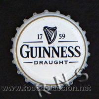 Coleccionismo de cervezas: CHAPA DE CERVEZA IRLANDESA GUINNESS - BEBIDA - IRLANDA - GUINES - ARPA M&Uacute;SICA -
