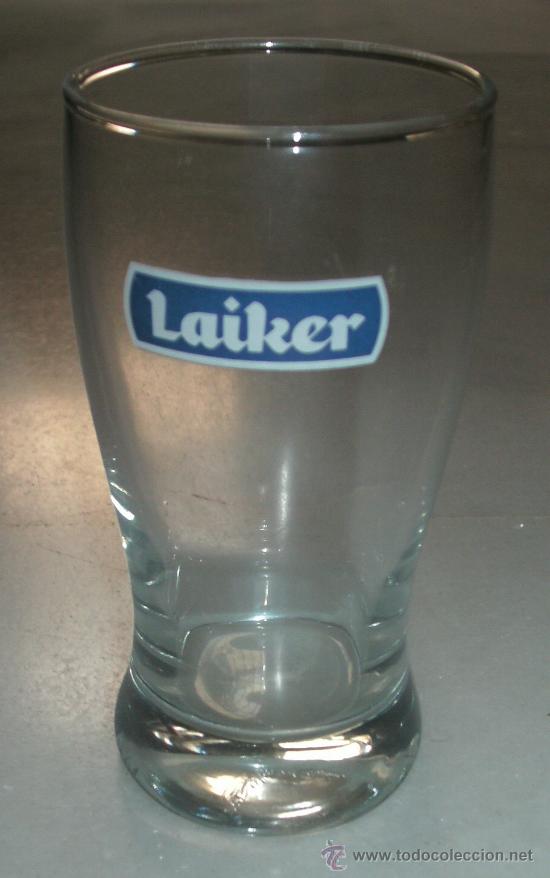 Coleccionismo de cervezas: Vaso de cerveza de la marca Laiker - Foto 2