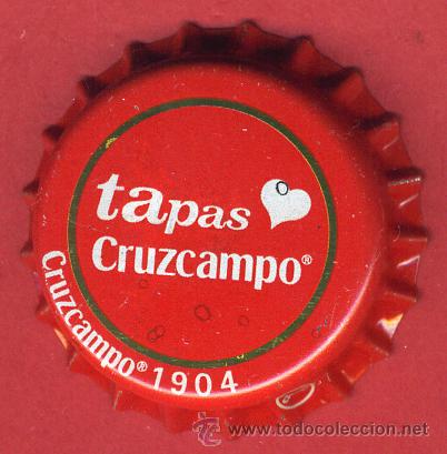 Coleccionismo de cervezas: CHAPA CERVEZA , CERVEZAS CRUZCAMPO , TAPAS CRUZCAMPO 1904 , ORIGINAL , B461