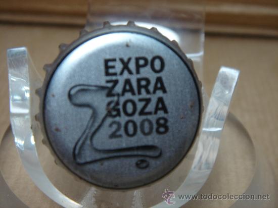Coleccionismo de cervezas: TAPON CORONA CHAPA - EXPO ZARAGOZA 2008 - AGUA VICHY