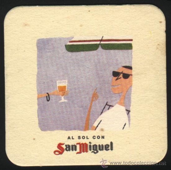 Coleccionismo de cervezas: S-3476- POSAVASOS. AL SOL CON SAN MIGUEL