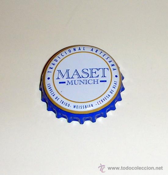 Coleccionismo de cervezas: TAPON CORONA (Chapa) de cerveza  . MASET MUNICH. Cerveza de trigo