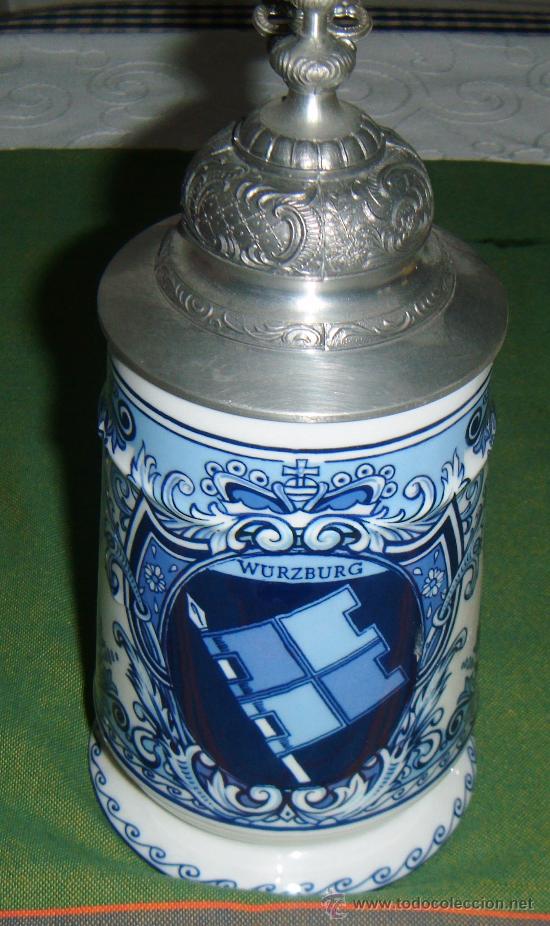Coleccionismo de cervezas: jarra cerveza,emblema wurzburg