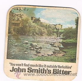 Coleccionismo de cervezas: POSAVASO DE CERVEZA JOHN SMITH&acute;S BITTE - Foto 1