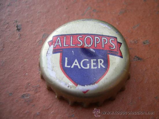 Coleccionismo de cervezas: TAP&Oacute;N CORONA BOTTLE CAP CHAPA CERVEZA ALLSOPPS LAGER. KENYA. FAB. CHAPA: DAP--LOTE N. 1371-CARMANJO