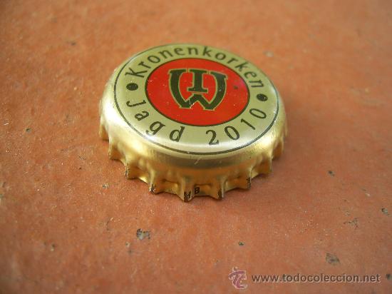 Coleccionismo de cervezas: TAP&Oacute;N CORONA CHAPA CERVEZA WERNESGR&Uuml;NER (3) KRONENKORKEN JAGD 2010. ALEMANIA.--LOTE N. 1420-CARMANJO