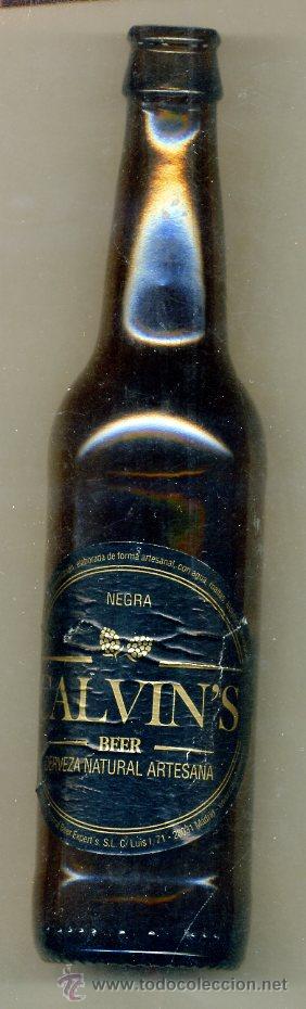 Collezionismo di birre: botella cerveza vacia 33cl  - sin chapa - calvin's / madrid - cad. 2011