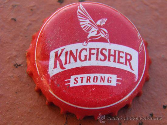 Coleccionismo de cervezas: BOTTLE CAP BEER CHAPA TAP&Oacute;N CERVEZA KINGFISHER.INDIA (10).FAB. CHAPA. MS.--LOTE N. 1492--CARMANJO
