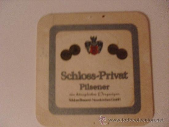 Collectionnisme de bi&egrave;res: Posavasos cerveza Schloss - Privat