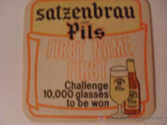 Collectionnisme de bi&egrave;res: Posavasos cerveza Satzenbrau