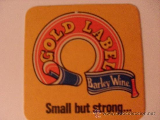 Colecionismo de cervejas: Posavasos cerveza Gold Label - Drivers