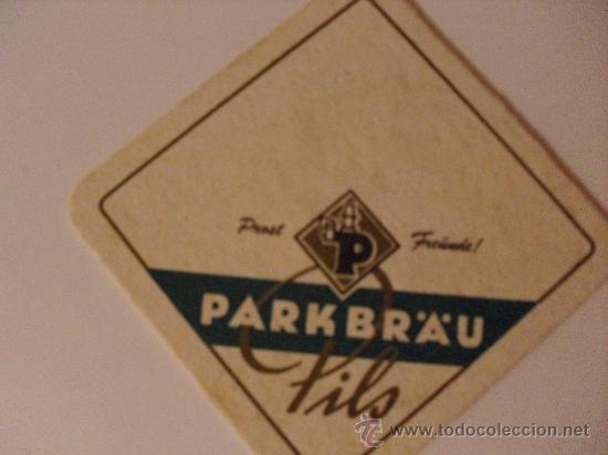 Coleccionismo de cervezas: Posavasos cerveza Parkbr&auml;u