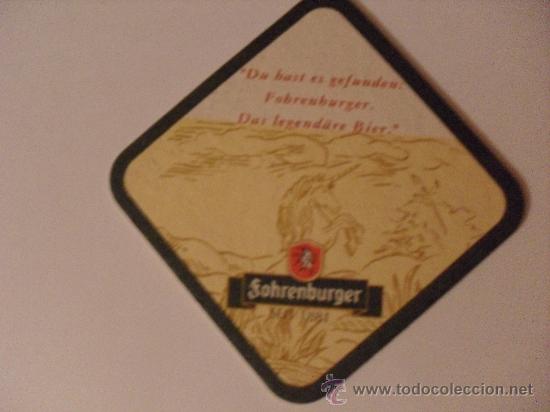 Coleccionismo de cervezas: Posavasos cerveza Fohrenburger