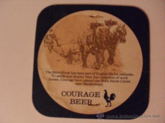 Coleccionismo de cervezas: Posavasos cerveza Courage - Foto 1