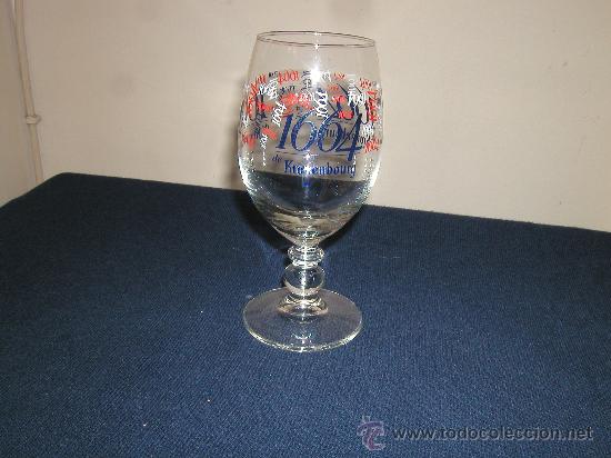 Coleccionismo de cervezas: Copa original cerveza KRONENBOURG Cerveza francesa-casa fundada en 1964