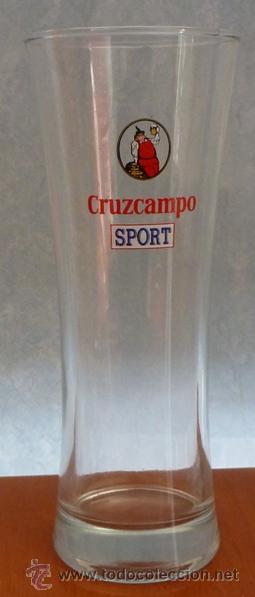 Coleccionismo de cervezas: VASO DE CRISTAL CRUZCAMPO SPORT.