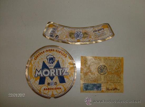 Coleccionismo de cervezas: ETIQUETA BOTELLA 33cl.CERVEZA MORITZ BARCELONA