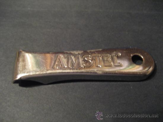 Coleccionismo de cervezas: ABREBOTELLAS CON PUBLICIDAD DE CERVEZA AMSTEL - Foto 1