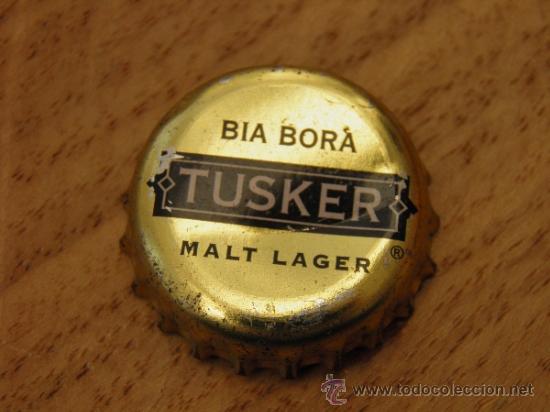 Coleccionismo de cervezas: ANTIGUA CHAPA BOTTLE CAP BEER BIRRA CERVEZA TUSKER MALT LAGER (7). KENYA.--LOTE N. 1546--CARMANJO