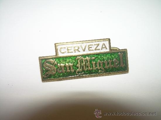 Coleccionismo de cervezas: ANTIGUA INSIGNIA.......CERVEZA SAN MIGUEL