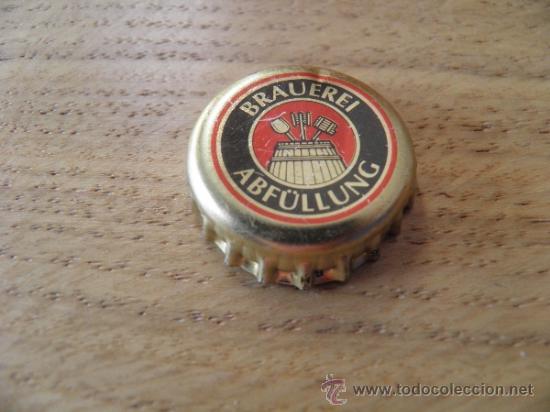 Coleccionismo de cervezas: ANTIGUA CHAPA TAP&Oacute;N CORONA BOTTLE CAP BEER BIER CERVEZA ABF&Uuml;LLUNG. ALEMANIA.--LOTE N. 1564--CARMANJO