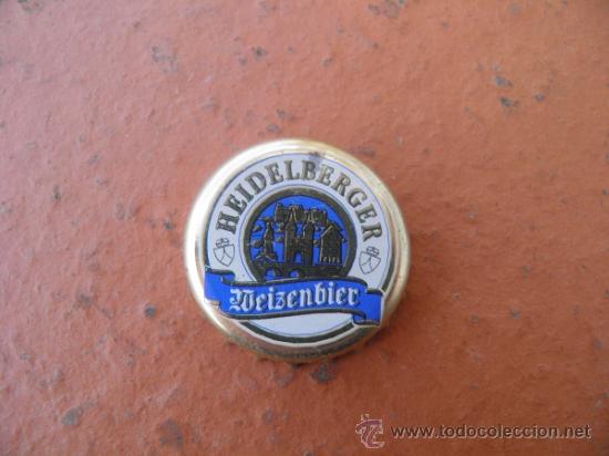 Coleccionismo de cervezas: ANTIGUA CHAPA CERVEZA BOTTLE CAP HEILDELBERGER . ALEMANIA. FAB. CHAPA: DAP.--LOTE N. 1578-- CARMANJO