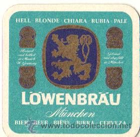 Sammeln von Brauereiartikeln: POSAVASOS PUBLICIDAD CERVEZA L&Ouml;WENBR&Auml;U - M&Uuml;NCHEN