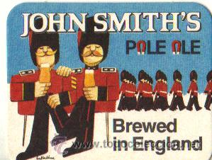 Sammeln von Brauereiartikeln: POSAVASOS PUBLICIDAD CERVEZA INGLESA  JOHN SMITH `S